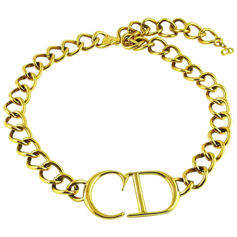 christian dior dainty necklace